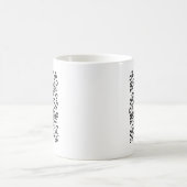 面白いヒョウ動物 コーヒーマグカップ (中央)