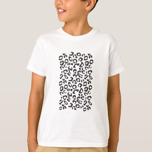 面白いヒョウ動物 Tシャツ (正面)