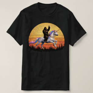 面白いビッグフット/サスクォッチとユニコーンのレトロな伝説! Tシャツ