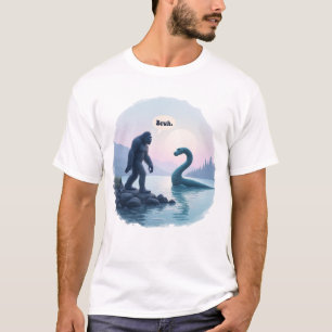 面白いビッグフット・サスクワッチ・ネッシーの"Bruh" Tシャツ