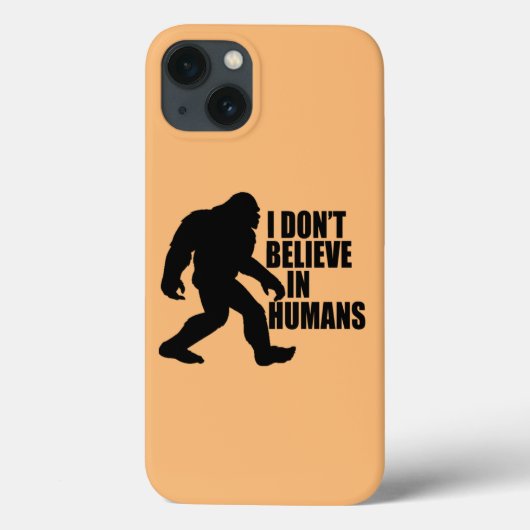 面白いビッグフット - 人間なんて信じてないよ Case-Mate iPhoneケース (裏面)