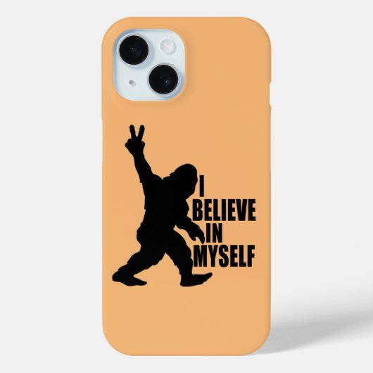 面白いビッグフット - 自分を信じて Case-Mate iPhoneケース (裏面)