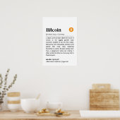 面白いビットコインの定義 ポスター (キッチン)