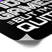 面白いビデオゲーマー - PC コンソールゲーム - ビデオゲーム ポスター (角)