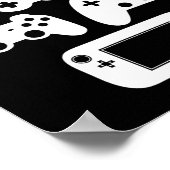 面白いビデオゲームで武器を選ぶ ポスター (角)