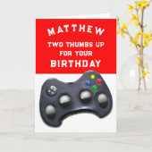 面白いビデオゲームの誕生日 カード (黄色い花)