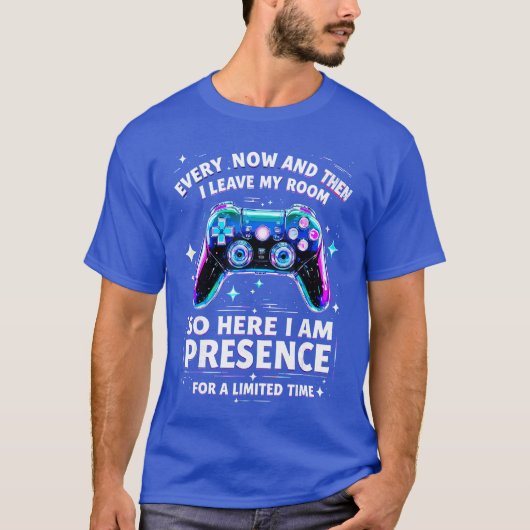 面白いビデオゲームプレイヤージョークゲーマーゲームコントロ Tシャツ (正面)