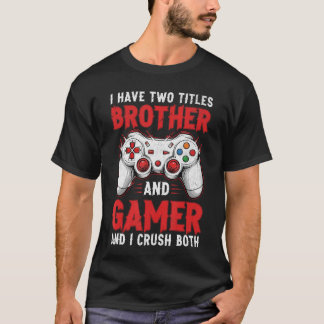 面白いビデオゲーム男性少年ゲーミングゲーマー少年 Tシャツ