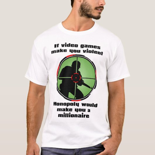 面白いビデオゲームTシャツ Tシャツ (正面)