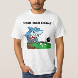 面白いビリヤードプールホールリベル Tシャツ