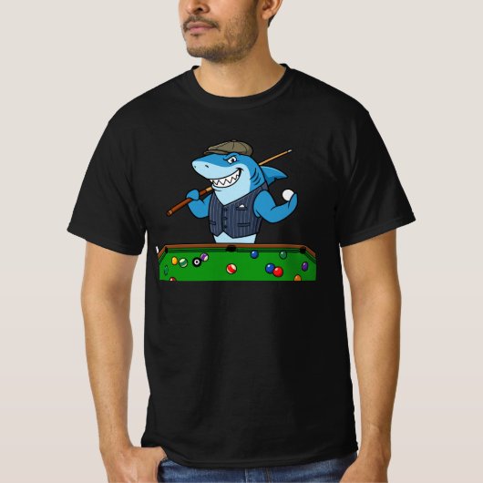 面白いビリヤードプールホール反逆者メンズ Tシャツ (正面)