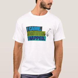面白いビンテージ芝刈り機のダッドジョークハニードゥー Tシャツ
