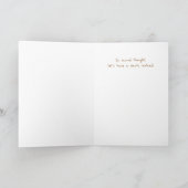 面白いビーグルの誕生日カード カード (内部)