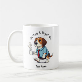 面白いビーグル犬 ビジネススーツ コーヒー コーヒーマグカップ