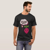 面白いビートのダジャレハートビート Tシャツ (正面フル)