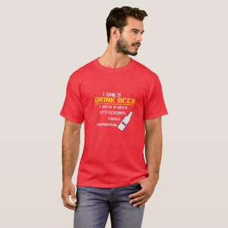面白いビール好きのためのドリンクTシャツ Tシャツ