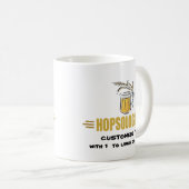 面白いビール コーヒーマグカップ (正面右)