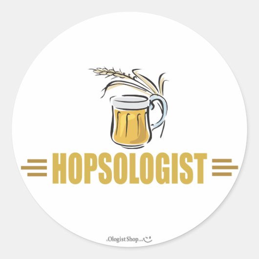 面白いビール ラウンドシール (正面)