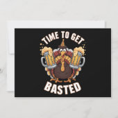 面白いビール 感謝祭の七面鳥を焼く時間 シーズンカード (正面)