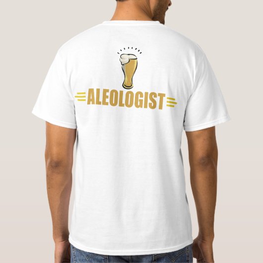 面白いビール Tシャツ (裏面)