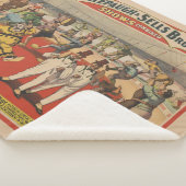 面白いピエロを示すサーカスのポスター シェルパブランケット (3/4)