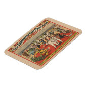 面白いピエロを示すサーカスのポスター マグネット (左側)