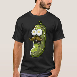 面白いピクルス コスチューム ヒゲ 野菜 F Tシャツ