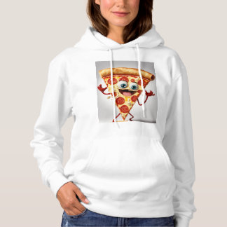 面白いピザスライスTシャツ - かわいい擬人化 パーカ
