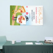 面白いピザラブ 横断幕 (トレードショー)