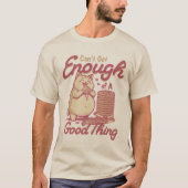 面白いピザ猫 Tシャツ (正面)