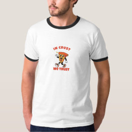 面白いピザTシャツ – In Crust We Trust グラフィックTシャツ Tシャツ