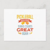 面白いピックルボールがテニスコートを再び偉大にしている インビテーションポストカード (正面)