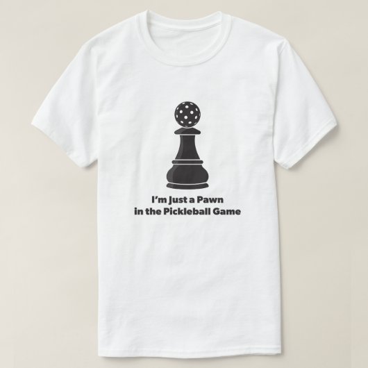 面白いピックルボールの引用 Tシャツ (デザイン正面)