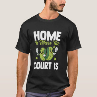 面白いピックルボールギフト パドルボール キュウリ アクセ Tシャツ