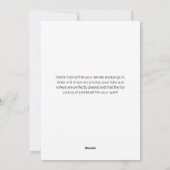 面白いピックルボールクリスマスノーム, オーダーメッセージ シーズンカード (裏面)