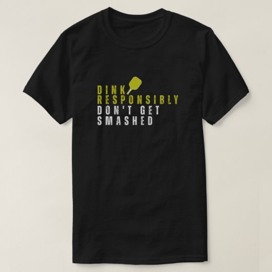 面白いピックルボール Tシャツ (デザイン正面)
