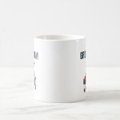 面白いピットブルスーパーの買い物風刺画 コーヒーマグカップ (中央)