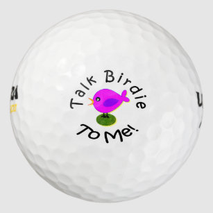 面白いピンクの鳥"私への話小鳥"のゴルフ・ボール ゴルフボール