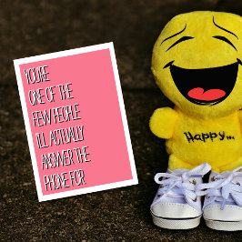 面白いピンク　あなたの電話カードにだけ答えるわ カード