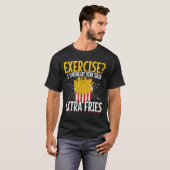 面白いファストフードの運動「大盛りだと思った」 Tシャツ (正面フル)