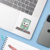 面白いフィクションキャラ愛好家グッズ シール (ノートパソコンとiPhone)