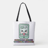 面白いフィクションキャラ愛好家グッズ トートバッグ (裏面)