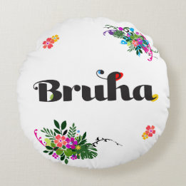 面白いフィリピン人Bruhaボヘミアンラウンドピロー(ピンク) ラウンドクッション