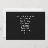 面白いフクロウ 招待状 (裏面)