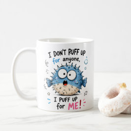 面白いフグの子供用Tシャツ | 自分のために膨らむよ コーヒーマグカップ