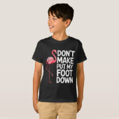 面白いフラインゴデザイン メンズ レディース キッズ 鳥 ネクタイ フ Tシャツ (正面フル)