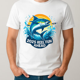 面白いフライ+クールフィッシングダッドおじいちゃんギフト Tシャツ