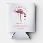 面白いフラミンゴ独身最後の週末パーティー 缶クーラー (正面)