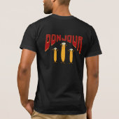 面白いフランスパン Tシャツ (裏面)