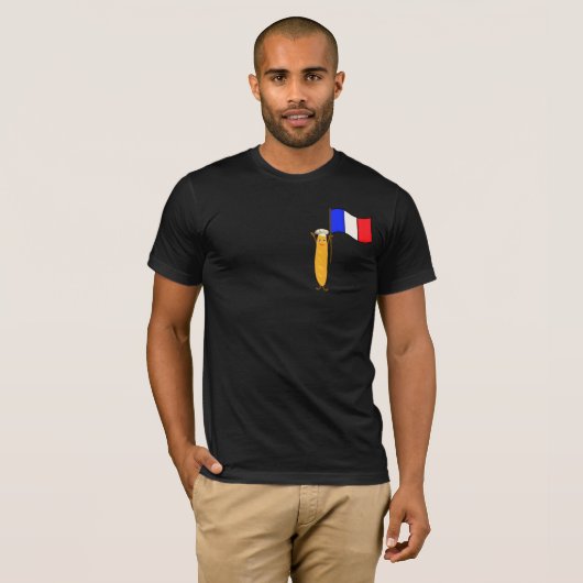 面白いフランスパン Tシャツ (正面フル)